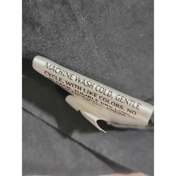 Eileen Fisher Women's Pants 24W Italian Fabric Crepe Stretch Gray Linen Blend #Z - Picture 10 of 11